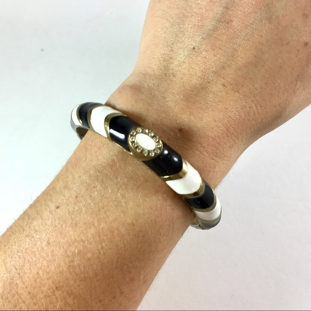 Enamel Crystal Bangle - Picture 2 of 5